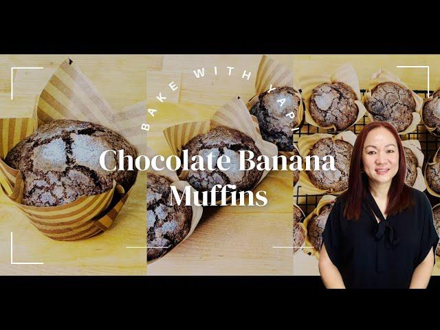 CHOCOLATE BANANA MUFFINS ​⁠@BAKEWITHYAPI