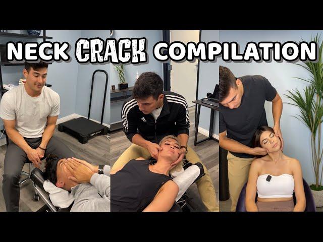 6 MINUTES OF NECK CRACKS ASMR  || Dr. Tyler the Chiropractor Best of TikTok Compilation