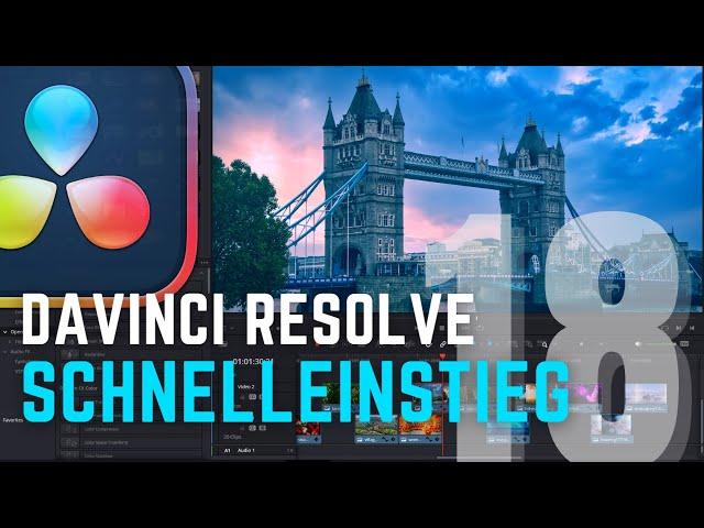 DaVinci Resolve 18.5 Tutorial Deutsch - kompletter Crashkurs [EP1]