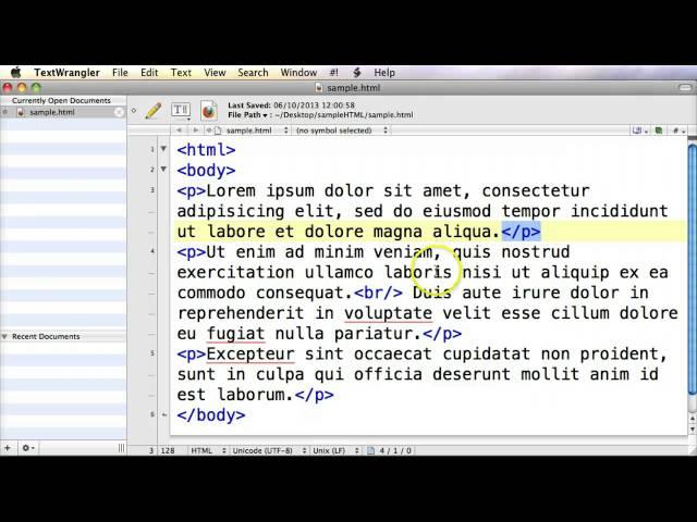 Learn HTML 05 - The break tag vs the paragraph tag