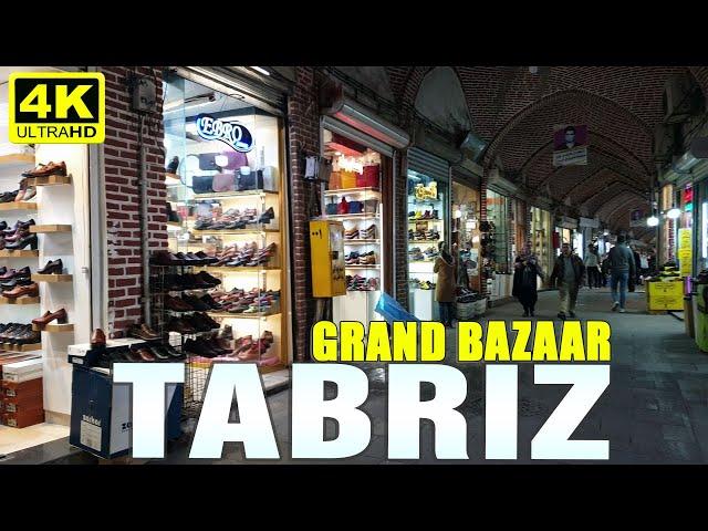 TABRIZ WALK TOUR    GRAND BAZAAR SHOES BAZAAR  | 4K  UHD | IRAN 2021