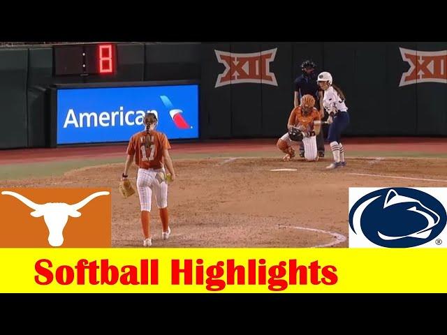 Penn State vs #2 Texas Softball Game Highlights, March 4 2024