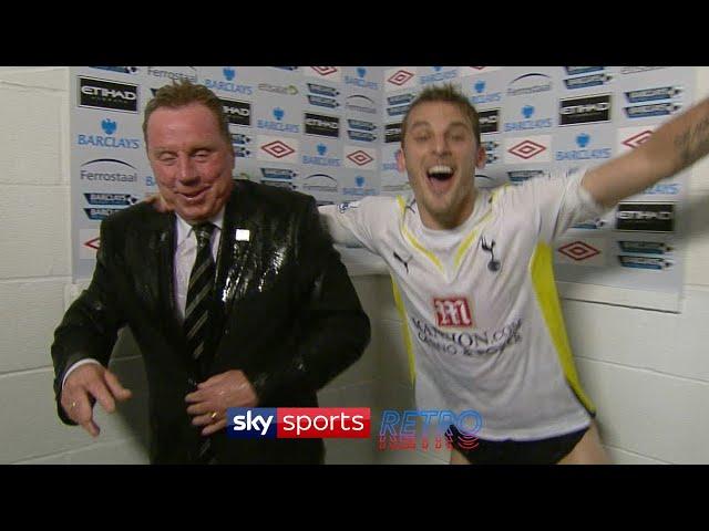 Harry Redknapp gets soaked after Spurs qualify for Champions League