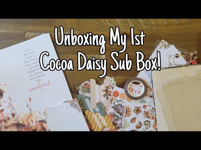 Unboxing My FIRST Cocoa Daisy Subscription Box | Autumn Thicket with Classic Vertical Inserts