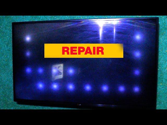 How to remove white spots on LG LED TV screen. (BACKLIGHT REPAIR, glare on the SCREEN). DIY at home