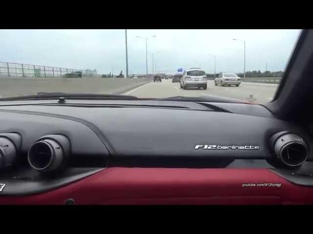 Novitec Ferrari F12 N-Largo onboard ride - LOUD TUNNEL SOUND!