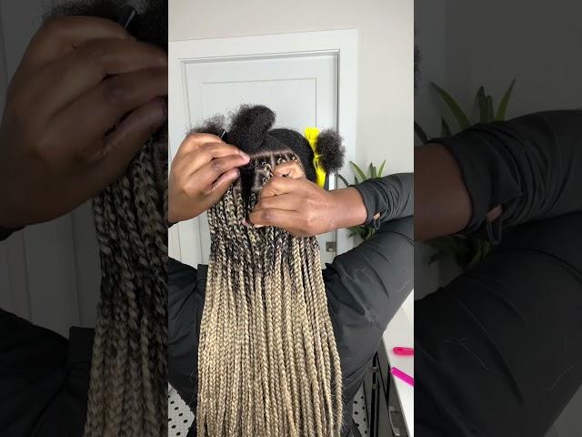 Do my hair with me | Classic Box Braids | Golden Ash Blonde #boxbraidshairstyles #angeljean