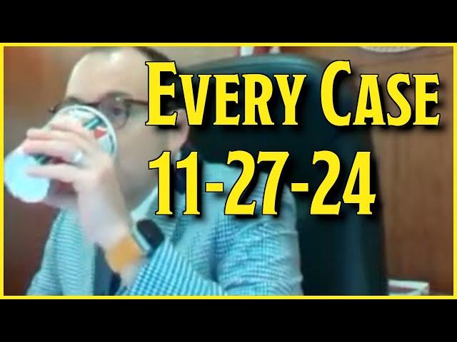 EVERY case in Judge Fleischer's Courtroom on 11-27-24