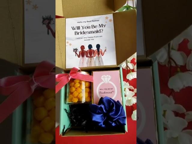 Bridal party gifts | Bridesmaid gift ideas | To book an order DM us WhatsApp @ 8920342420