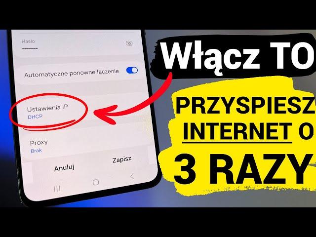 Włącz o 3 razy szybszy inernet w telefonie.