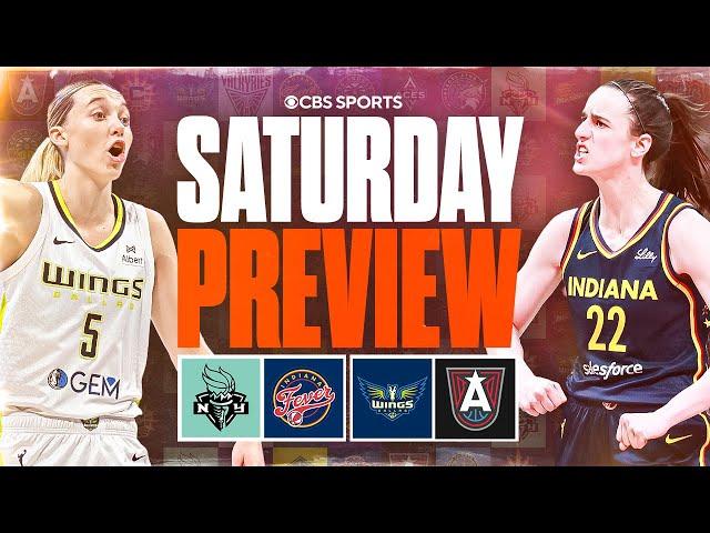 WNBA Saturday PREVIEW: New York Liberty vs. Indiana Fever, Dallas Wings vs. Atlanta Dream