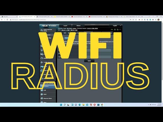 Advanced Configuration RADIUS & AAA FOR ASUS RT-AX82U AX5400 WiFi 6 High-Speed Wireless Router