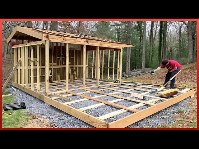 Building Amazing DIY Wood SHED | Backyard Project From Start to Finish by @gino.varisano