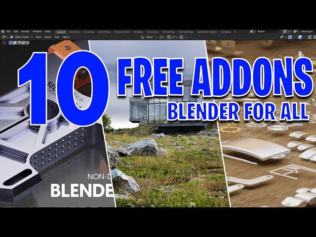 10 Free Best Addons for Blender 2024