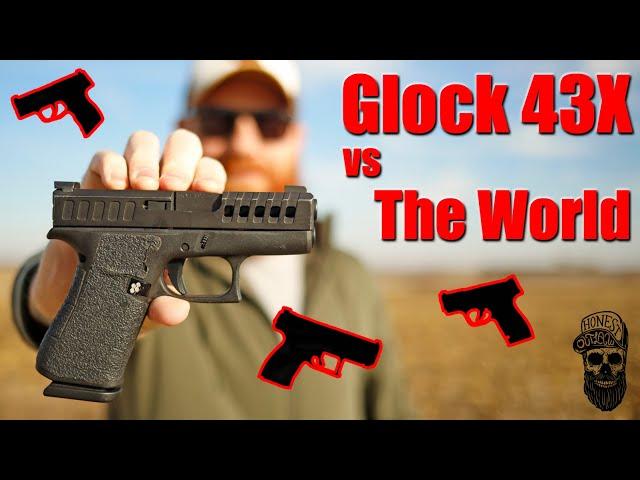 Glock 43X Vs The World: G43X Vs G19 G26 G48 Sig P365 Shield Plus Canik MC9 FN Reflex CZ P10S