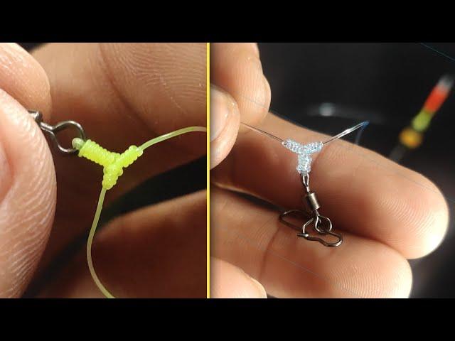 How to make a forked knot fishing line on a kili | knot T