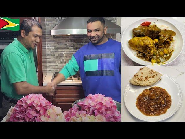 BLACK BUSH BHAI COOKING FRESH GILBAKA | FISH EGG CURRY | GURUMA WITH OIL ROTI GUYANESE STYLE