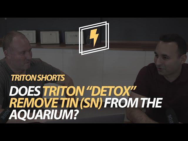 Does TRITON “Detox” remove Tin (Sn) from the aquarium?