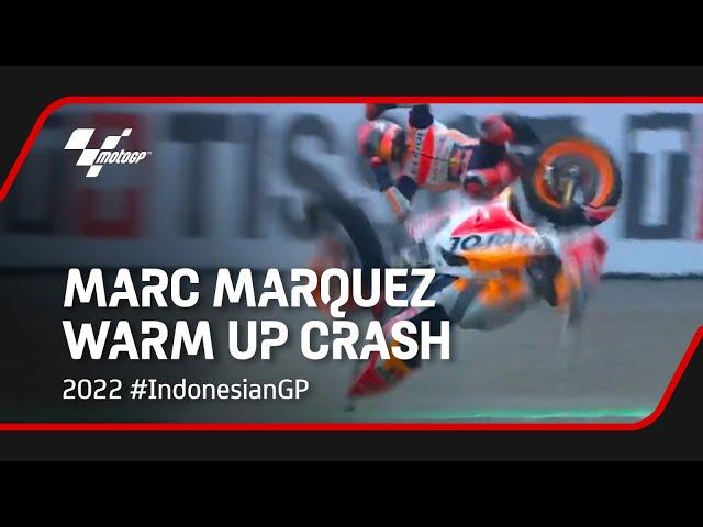 Marc Marquez' MotoGP™ Warm Up Crash | 2022 #IndonesianGP