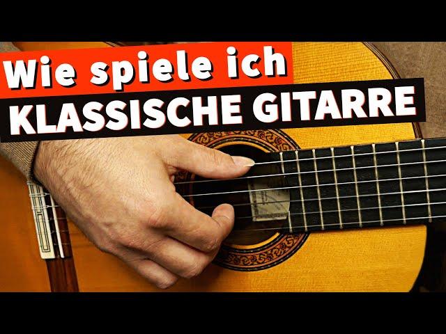 How to play classical guitar - Apoyando and Tirando