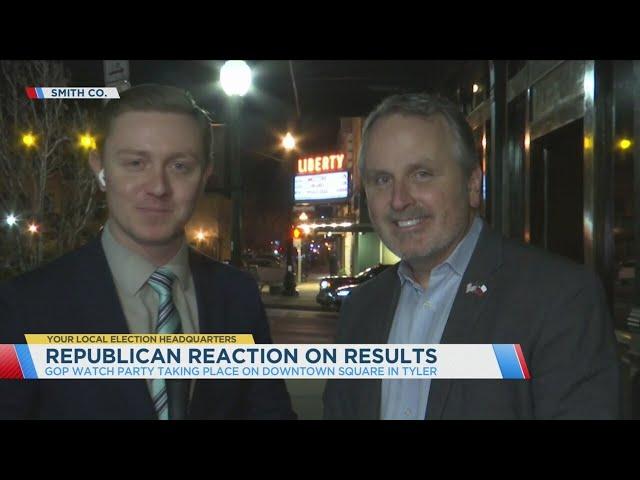 KETK's Tyler Henderson interviews State Sen. Bryan Hughes for his live election results reaction