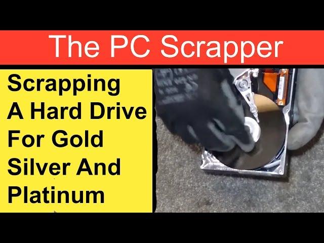 Scrapping A Hard Drive For Gold Platinum And Silver!