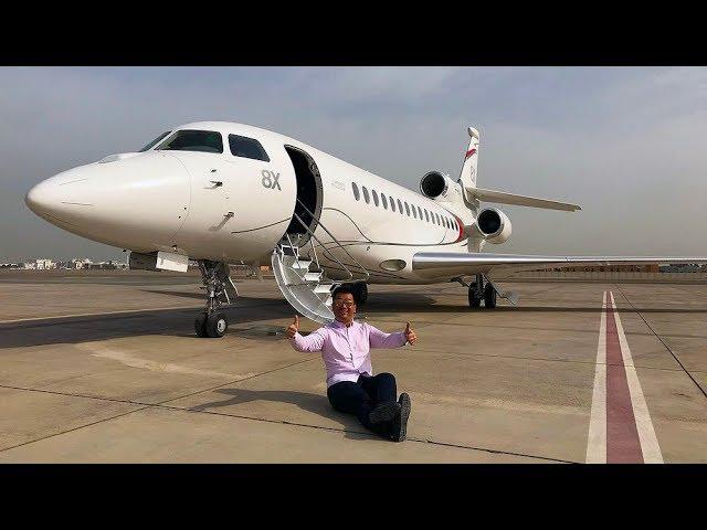 Flying Dassault Falcon 8X Private Jet to Paris