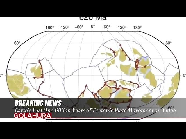 Earth's Last One Billion Years of Tectonic Plate Movement on Video