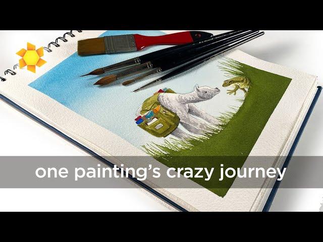 One painting's crazy journey: inspiration, mistakes, creation