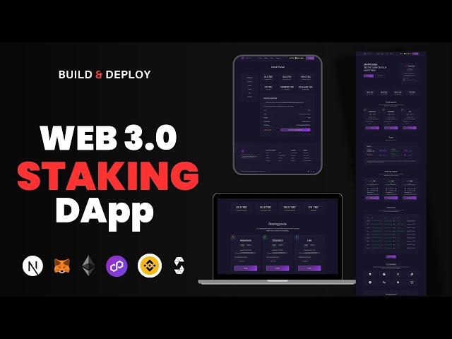 Build & Deploy Web 3.0 Token Staking Dapp Using Solidity, Nextjs, Wagmin, Context API | Blockchain