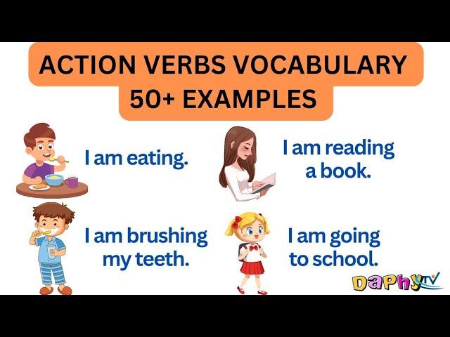 I am + Action Verbs | Action Verbs | English Vocabulary