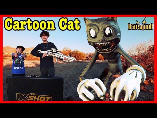 CARTOON CAT FOUND US | SEARCH for GOLDEN GUN | X-SHOT | D&D SQUAD