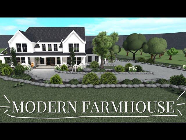 Bloxburg Modern Farmhouse Speedbuild #trending #roblox #bloxburg