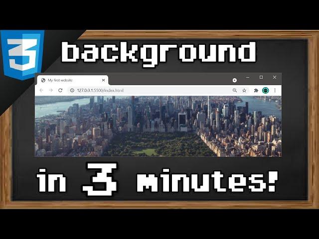 Learn CSS background in 3 minutes 