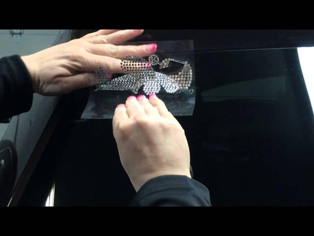 EmmyDoodlesToo Fans Bling Decal - How to apply to you car window
