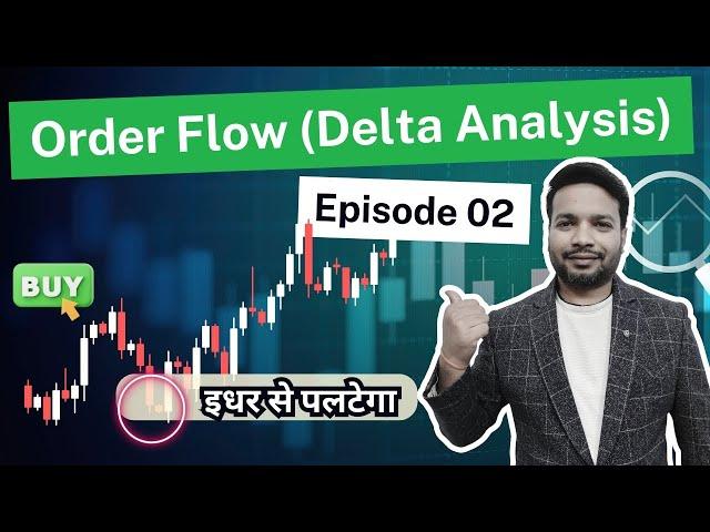 Order Flow Stock Trading Hindi Part-2 (Delta & Volume Analysis)