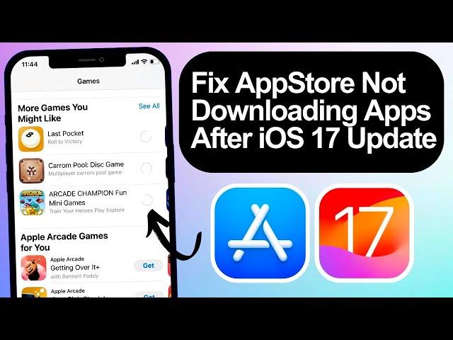 How to fix App Store not downloading apps in iPhone | AppStore not working after iOS 17 update