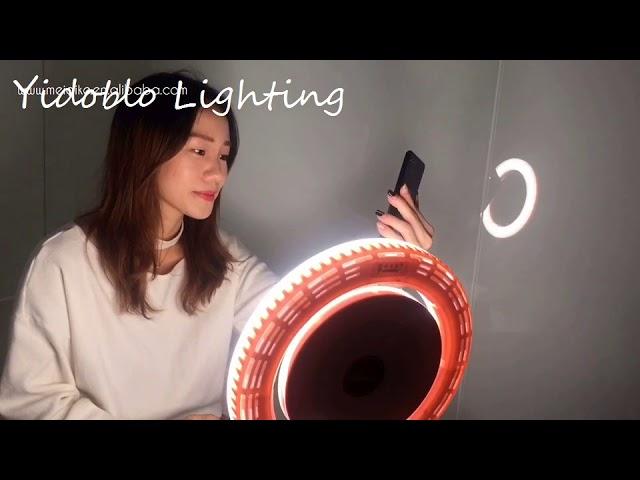 【Factory direct】Yidoblo 10'' Led Ring Light with USB charger/ table stand for makeup/selfie-Meidike