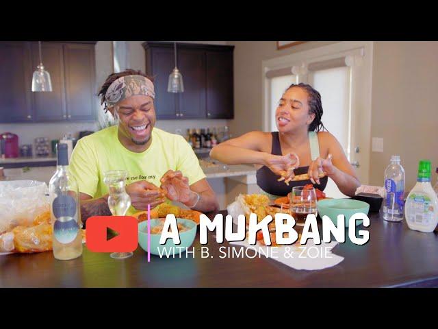 GOTDAMN ZO GOT HIS ASS BEAT: MUKBANG w/ B. Simone