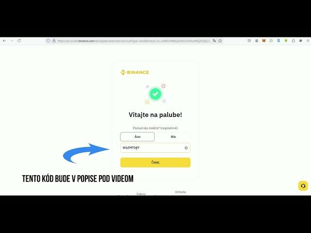 Pozval vás niekto? (nepovinné) binance 2025