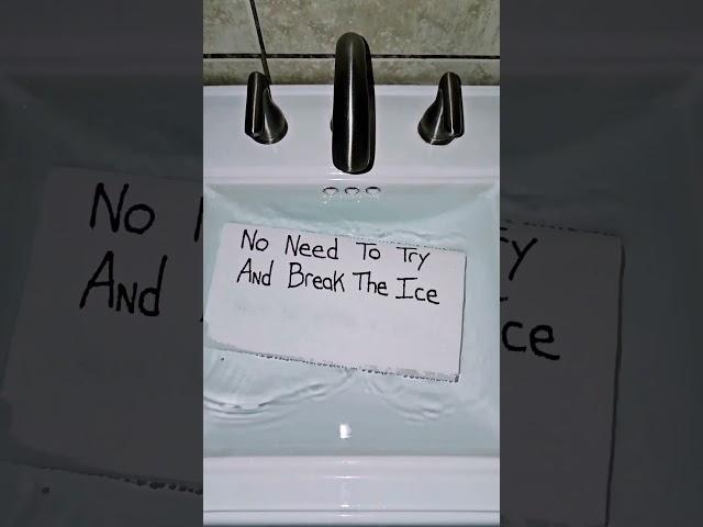 HOW TO BREAK THE ICE WITH WOMEN️️#shorts #poetry #papercraft