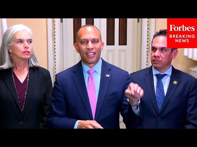 NEW: Hakeem Jeffries Blasts Republicans Opposing CR, Warns Of Government Shutdown