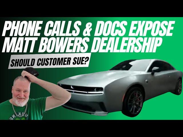 Phone Call Exposes Matt Bowers Dealership Taking Advantage Of The Elderly, Docs, Emails, Calls!