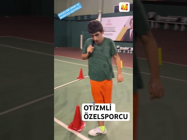 OTİZMLİ ÖZEL SPORCUM ERİM İLE KORT TENİSİ