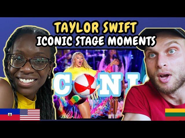 REACTION TO Taylor Swift ICONIC stage moments | FIRST TIME WATCHING