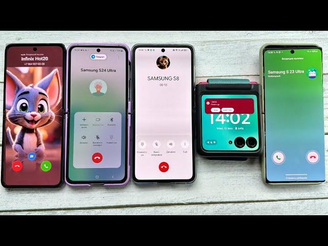 Flip Oppo vs Samsung incoming Call Motorola Razr ultra/ Tecno Z100Flip+ Z Flip5+oppo Find N2