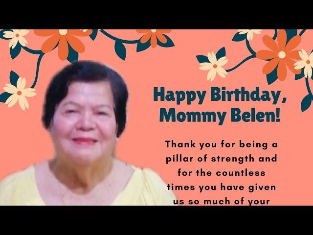 Happy 81st Birthday, Mommy Belen! #aginggracefully #YoungAt81