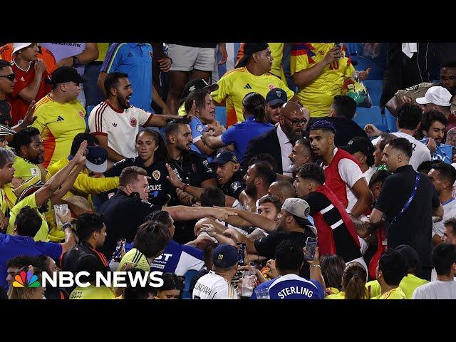 Video shows Uruguayan soccer stars brawl with Colombia fans at Copa America semifinal