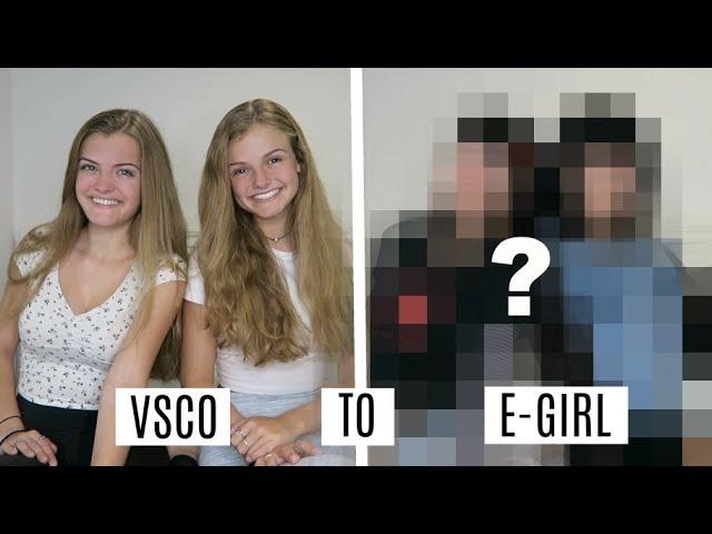 VSCO to E-Girl Transformation Challenge ~ Jacy and Kacy