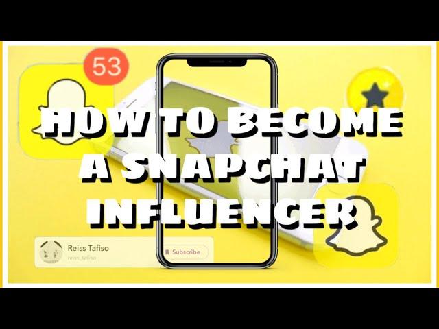 HOW TO BECOME A SNAPCHAT INFLUENCER | HOW TO BE SNAPCHAT FAMOUS (from a small influencer) | insights